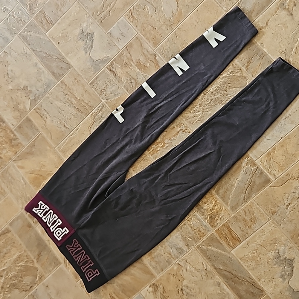 PINK Colorblock waist yoga legging